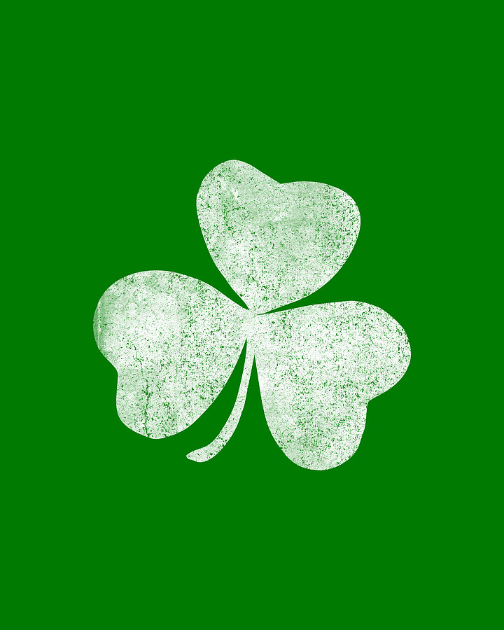 Retro Distressed Shamrock St Patricks Day Digital Art by Flippin Sweet Gear