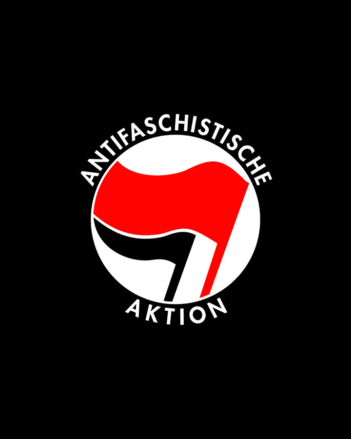 Retro Germany Antifaschistische Aktion Anti-Fascist Digital Art by Flippin Sweet Gear