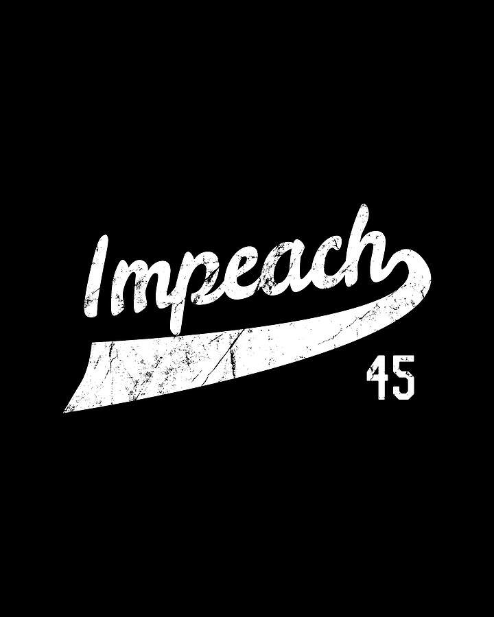 Retro Impeach Trump 45 Jersey Anti-Trump Digital Art by Flippin Sweet Gear