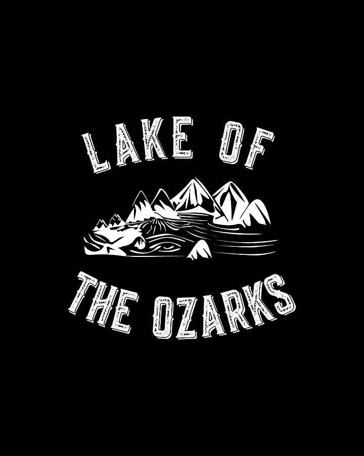 Retro Lake Of The Ozarks Missouri Digital Art by Flippin Sweet Gear