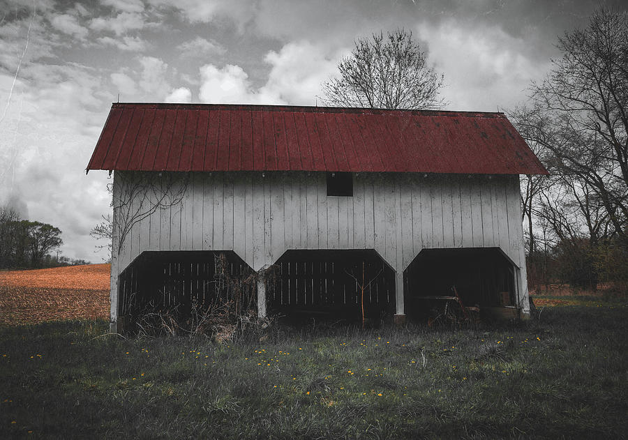 Retro Moody Barn Ohio Photograph by Dan Sproul