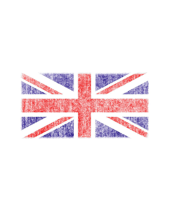 Retro UK Union Jack Flag Digital Art by Flippin Sweet Gear
