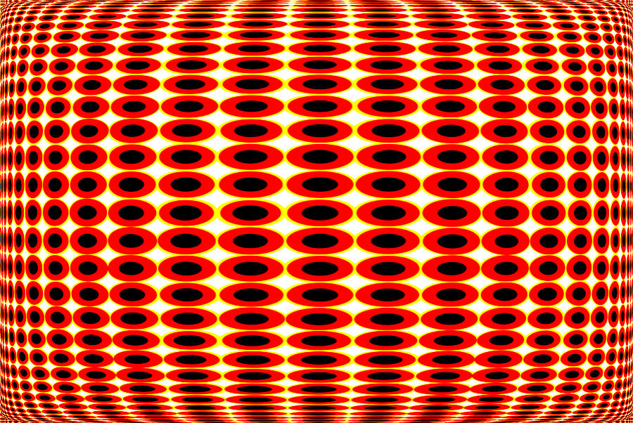 retro vintage spherical 3D illusion background Photograph by Severija Kirilovaite