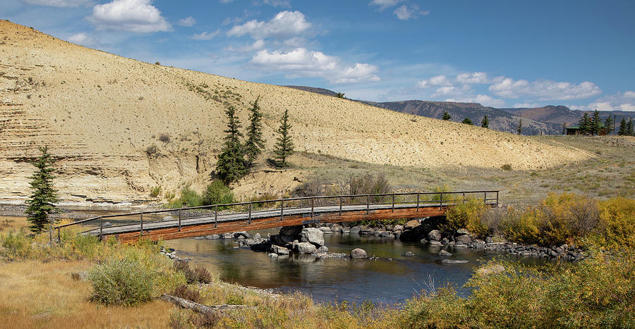 Rio Grande Footbridge Photograph by Steve Templeton