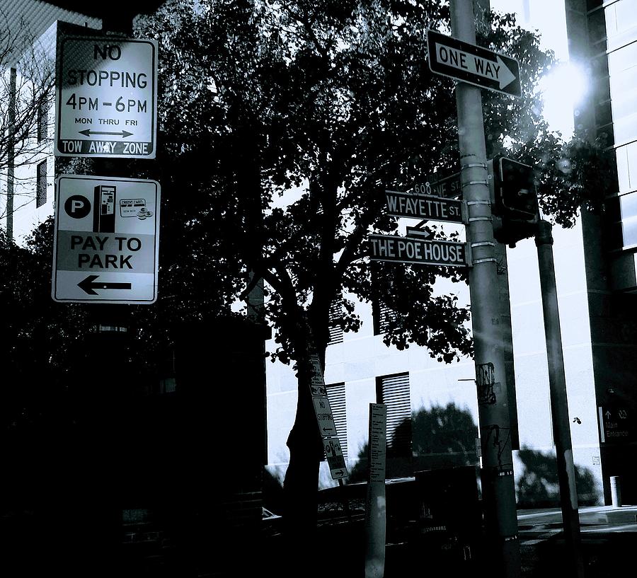 Road to Poe BW Photograph by Jeffrey Bailey
