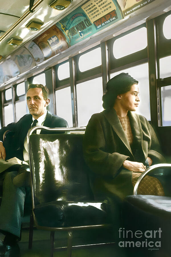 Rosa Parks Montgomery Alabama Bus Ride Colorized Restored and Enhanced ...