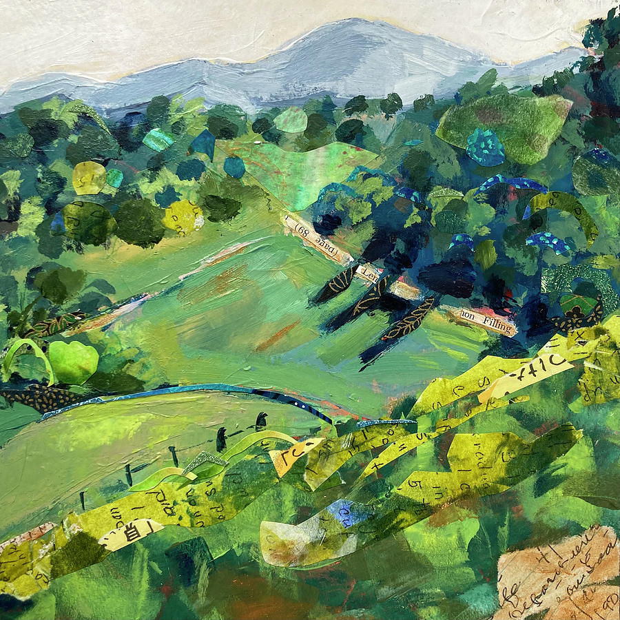 Rounding the Corner Mixed Media by Mary Conner