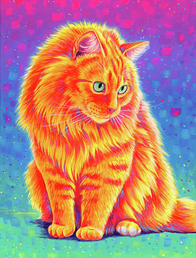 Rover the Orange Tabby Cat by Rebecca Wang