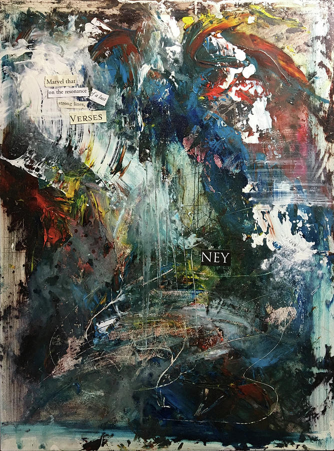 Rumi Wanders In Painting by Rodney Frederickson