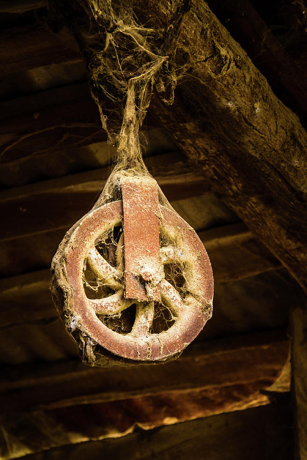 Rusty Pulley Photograph by Craig A Walker