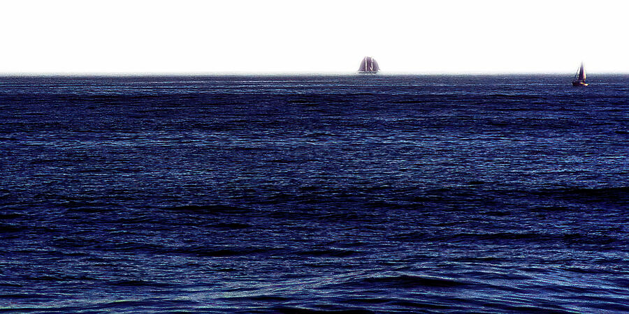Sailboats Monterrey Bay California Photograph by Tommy Farnsworth