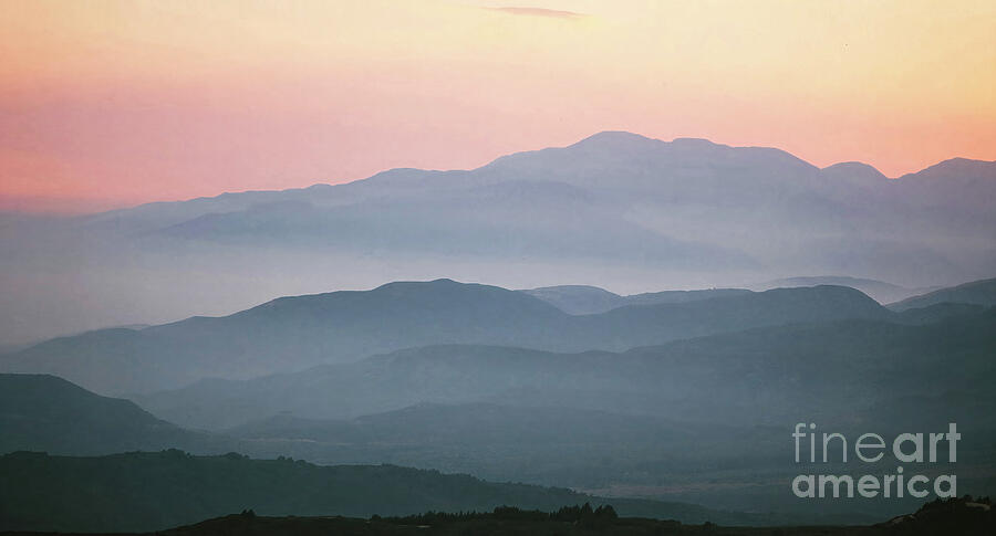 San Bernardino Mt. Sunset Photograph by William Gunn