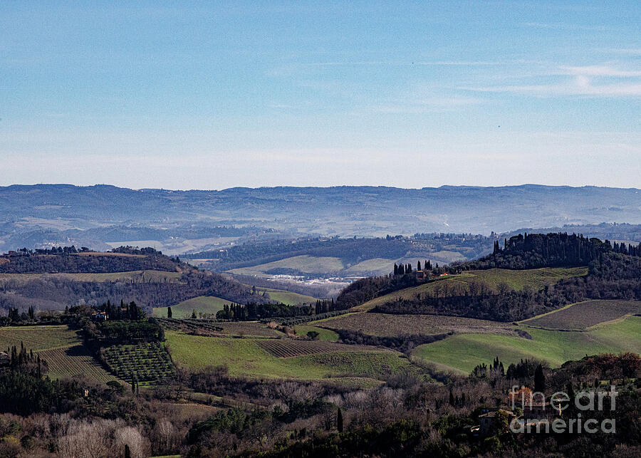 San Gimignano Valley Photograph by William Norton