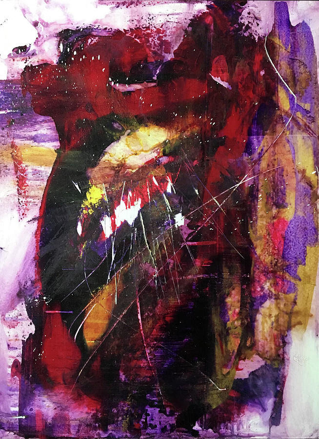 Scarred Rumination Painting by Rodney Frederickson