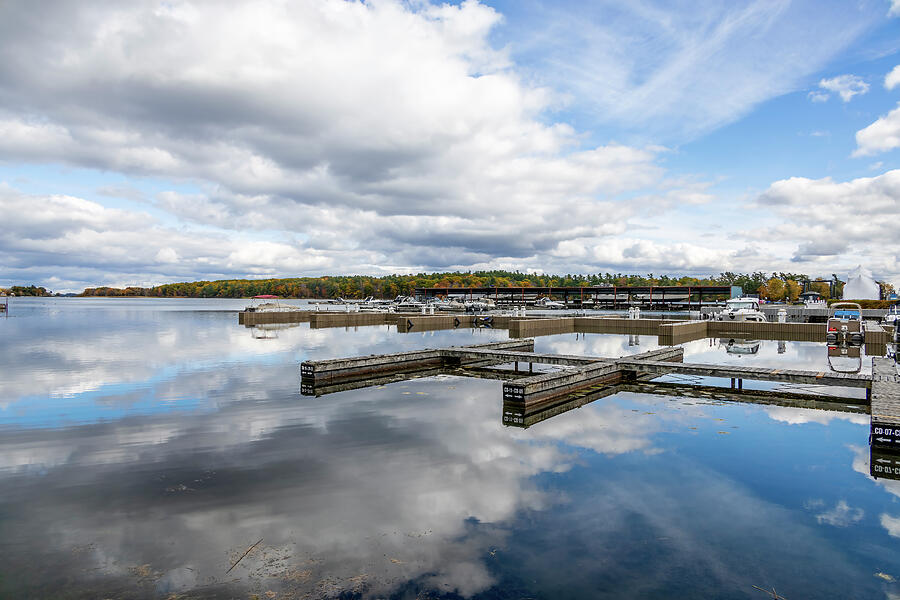 Tranquil Lakeside Marina Photograph - Scenic Rockport Ontario Marina 2 by John Twynam