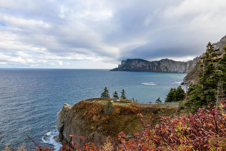 Scenic Coastal Cliff View Photograph - Scenic View of Cap Bon Ami by John Twynam
