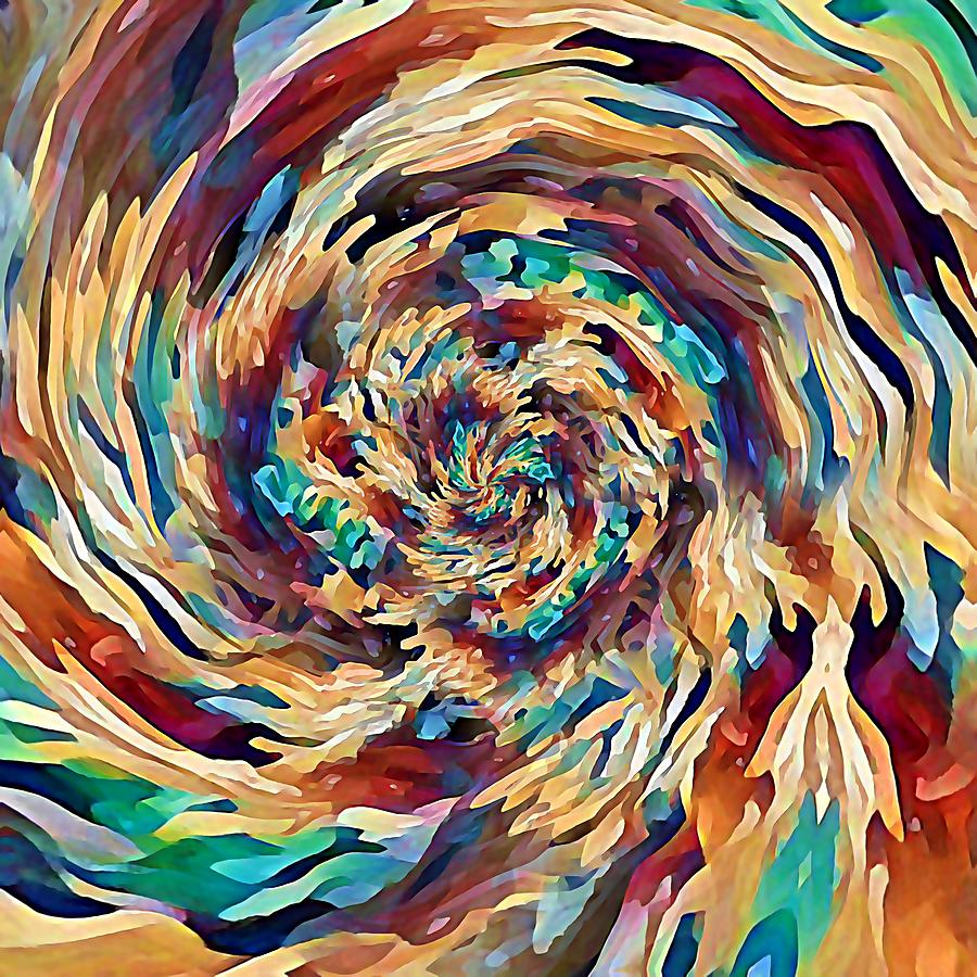Sea Salad Swirl Digital Art by David Manlove