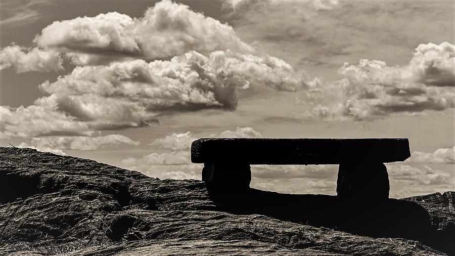 Sea Side Bench1-2 Photograph by John Linnemeyer
