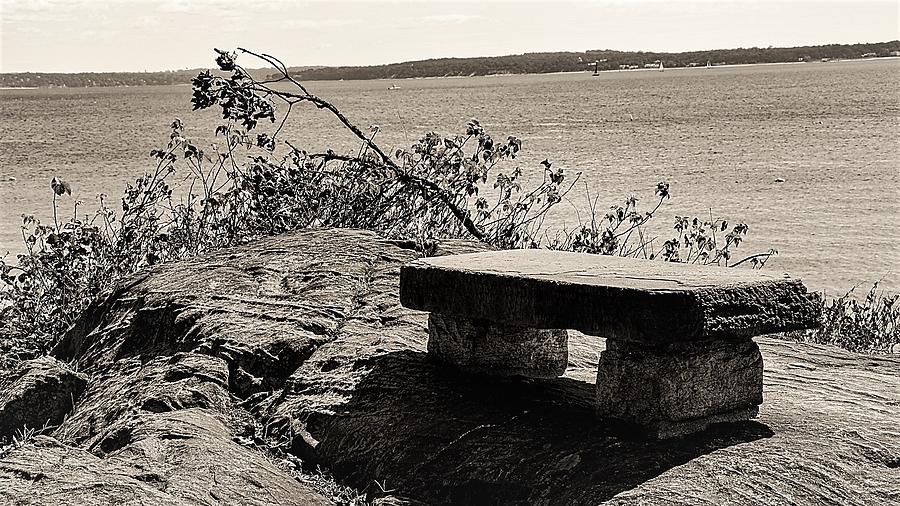 Sea Side Bench2-2 Photograph by John Linnemeyer