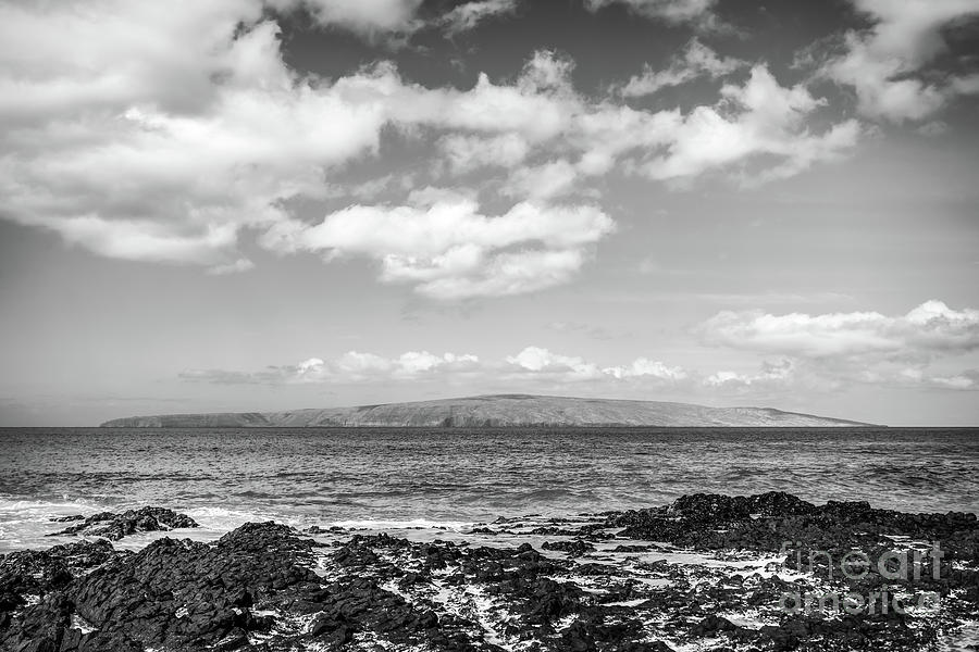 Secret Cove Maui Hawaii Black and White Photo Photograph by Paul Velgos