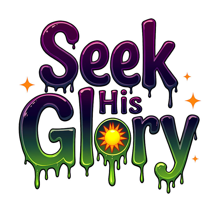 Seek His Glory Digital Art by Reeves Abram - Pastor Reeves Studio - Metal Posters