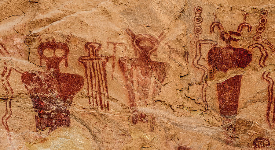 Sego Canyon Pictographs 4, Utah Photograph by Abbie Warnock