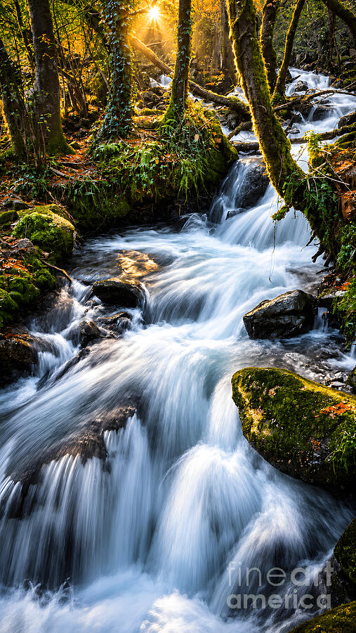 Sesín River Waterfall, A Capela, Galicia: photograph by Sapiens Verbum
