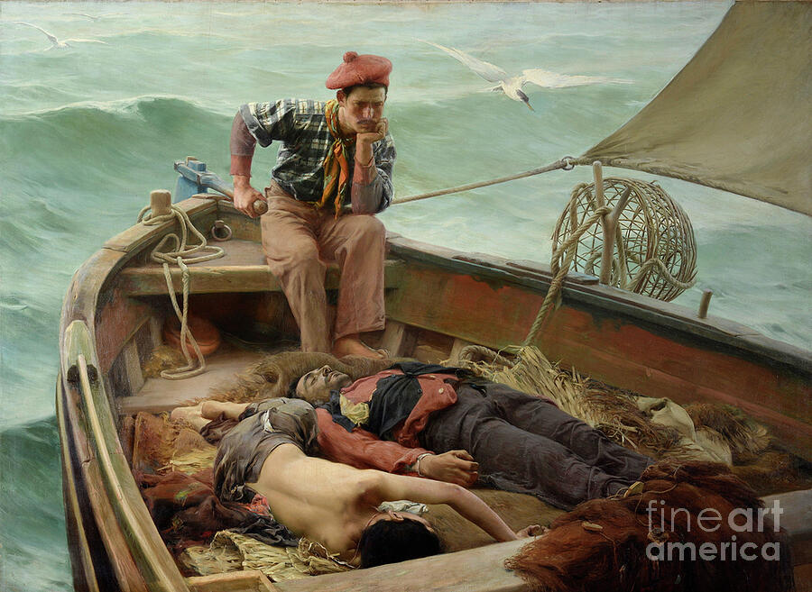 Shipwrecked (Náufragos) by Joaquín Bárbara y Balza