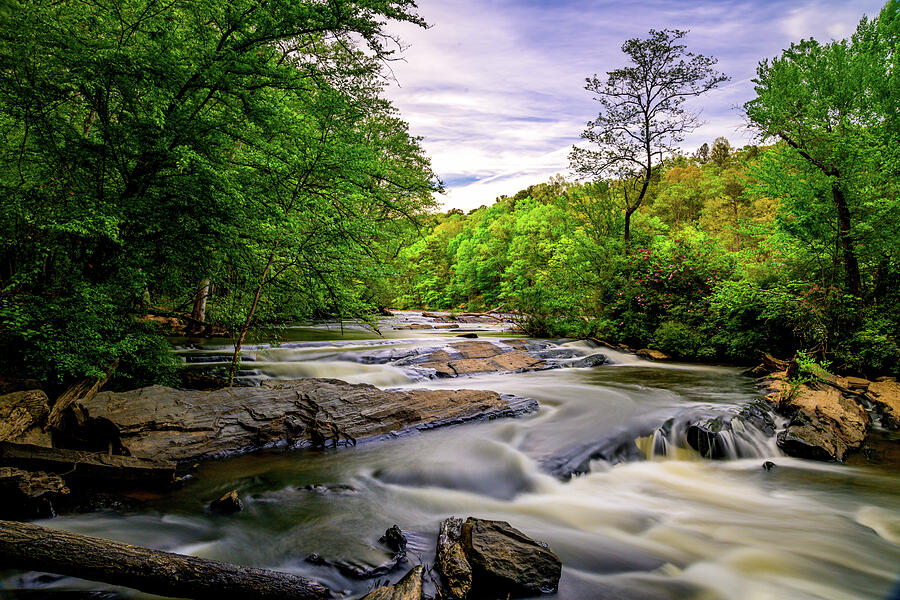Silky Water and Rocky Shoals - Sweetwater Creek Photograph by Anthony Hightower