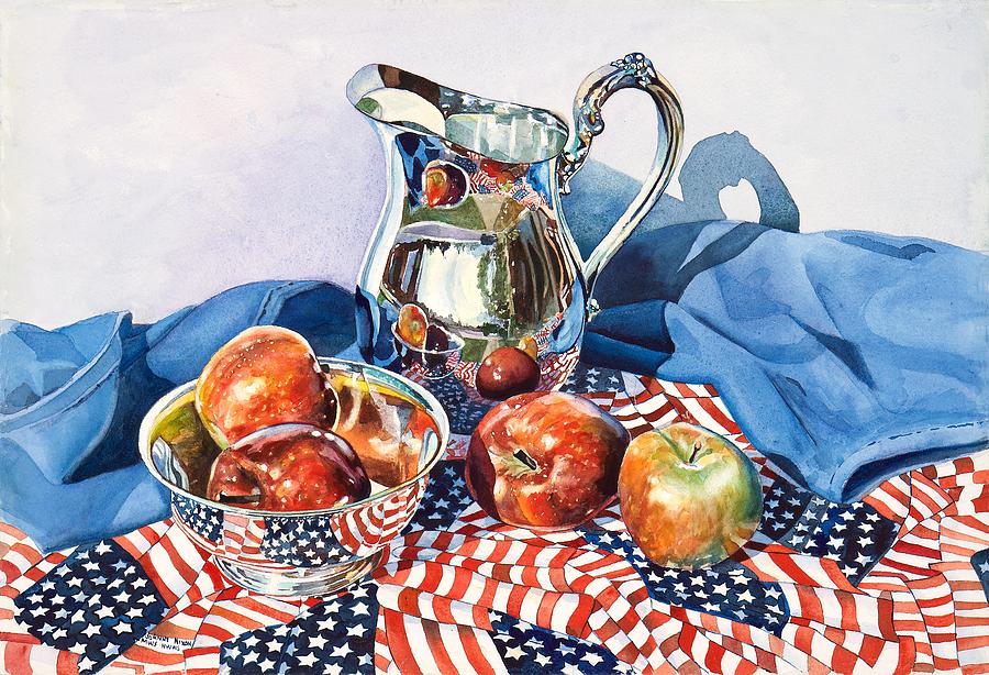 Silver Pitcher 2 Painting by Grant Nixon
