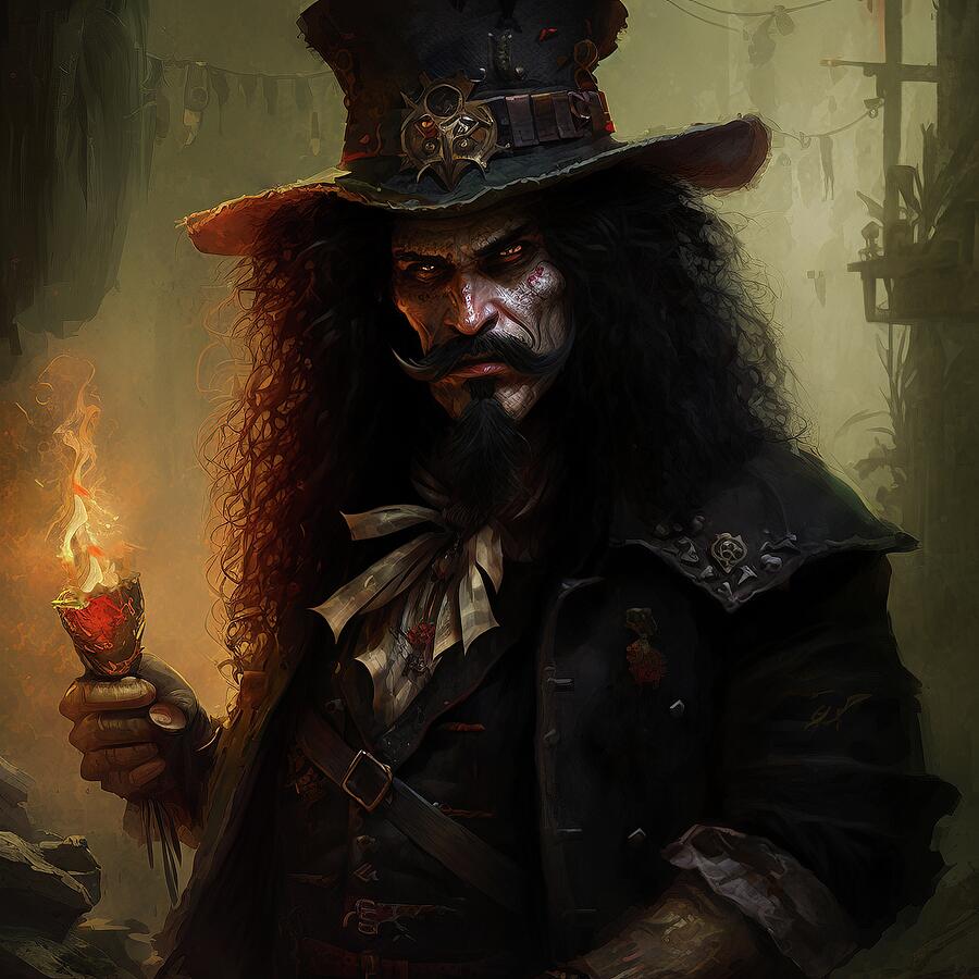 Sinister in the Shadows Digital Art by Annalisa Rivera-Franz