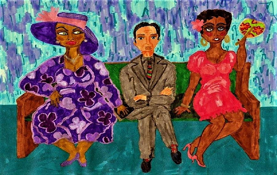 Sitting Too Pretty Painting by Stacey Torres