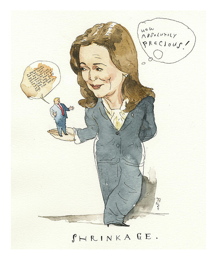 Sizing Up the Post-Debate Landscape Painting by Barry Blitt