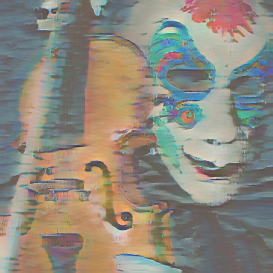 Skeletoncihi Muse Two Mixed Media by Bencasso B