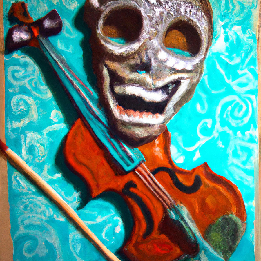 Skeletonichi Razed Mixed Media by Bencasso B