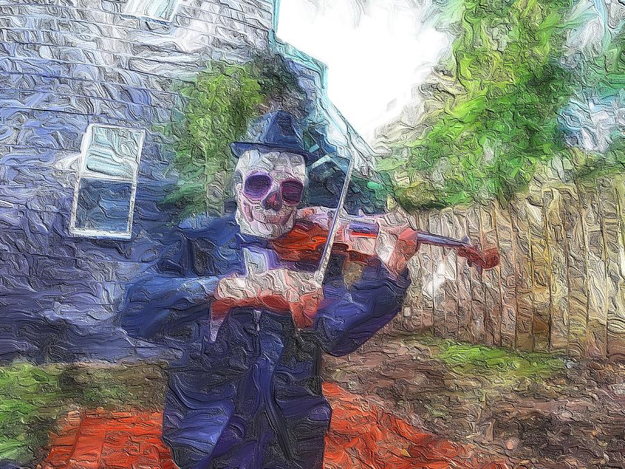 Skeletonichi van Gogh Mixed Media by Bencasso B