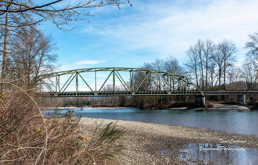 Skykomish River Bridge in Monroe Photograph by Tom Cochran