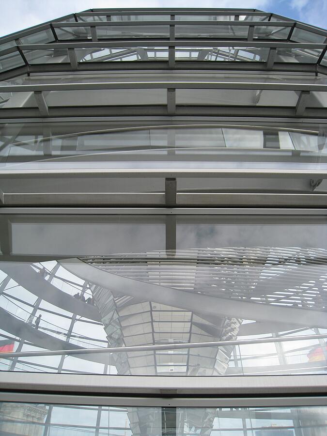 Skyward Geometry, Berlins Reichstag Photograph by Travel Essayist