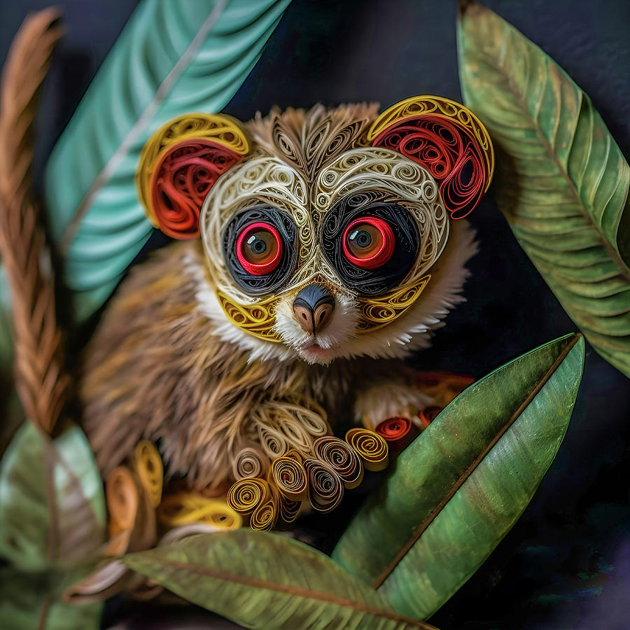 Slow Loris Digital Art by Paul Charles