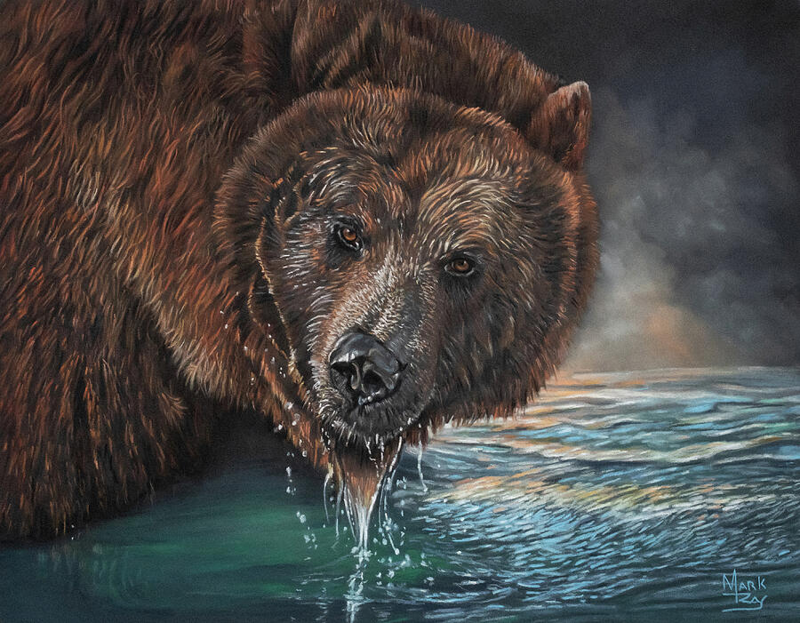 Smoke on the Water Pastel by Mark Ray