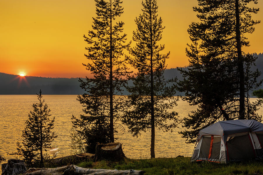 Smokin Sunset Photograph by Tim Lyden