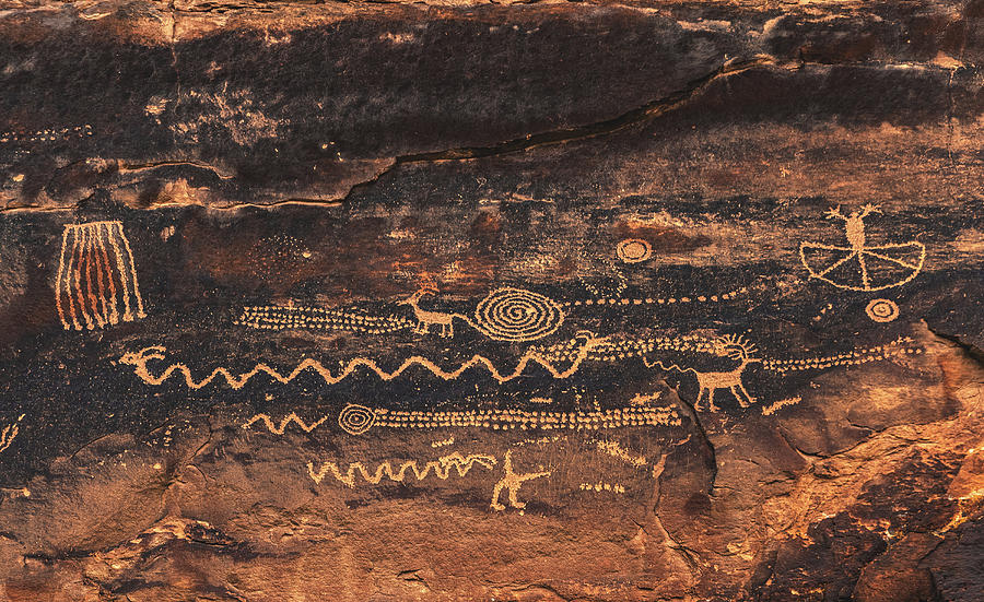 Snakes and Wheels Panel, Utah Photograph by Abbie Warnock