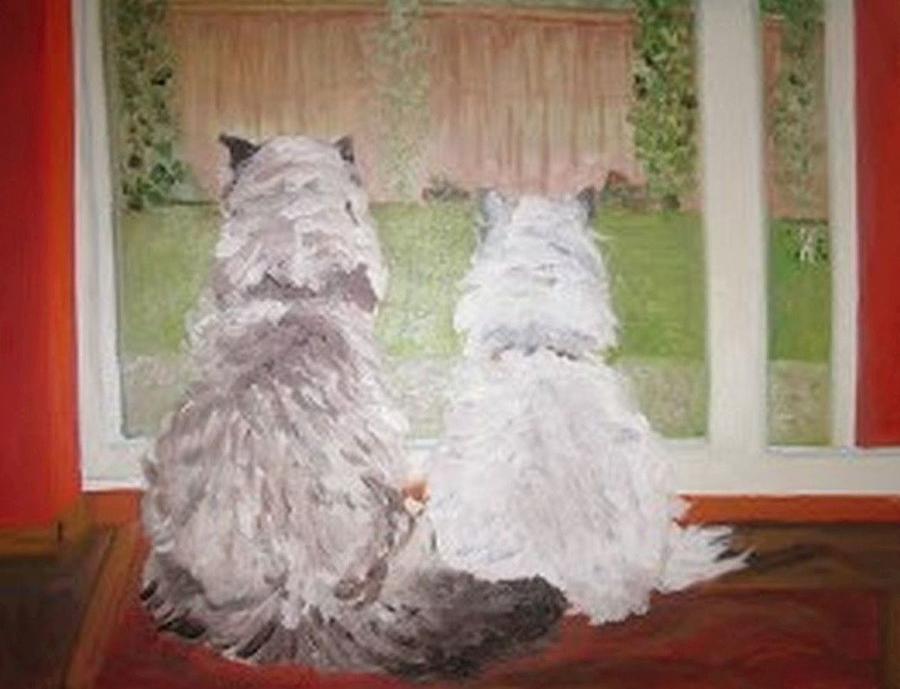 Sookie and Sebastian Painting by Juliette Becker
