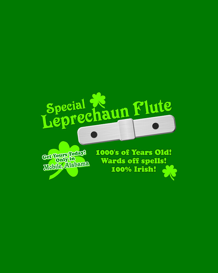 Special Leprechaun Flute St Patricks Day Digital Art by Flippin Sweet Gear