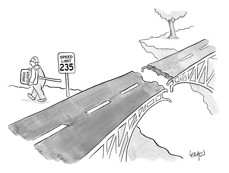 Speed Limit 235 Drawing by Robert Leighton