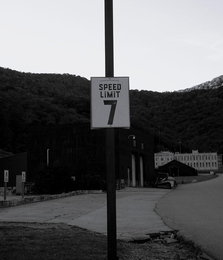Speed Limit 7 MPH at Brushy Mountain Prison Photograph by Samuel Foust ...