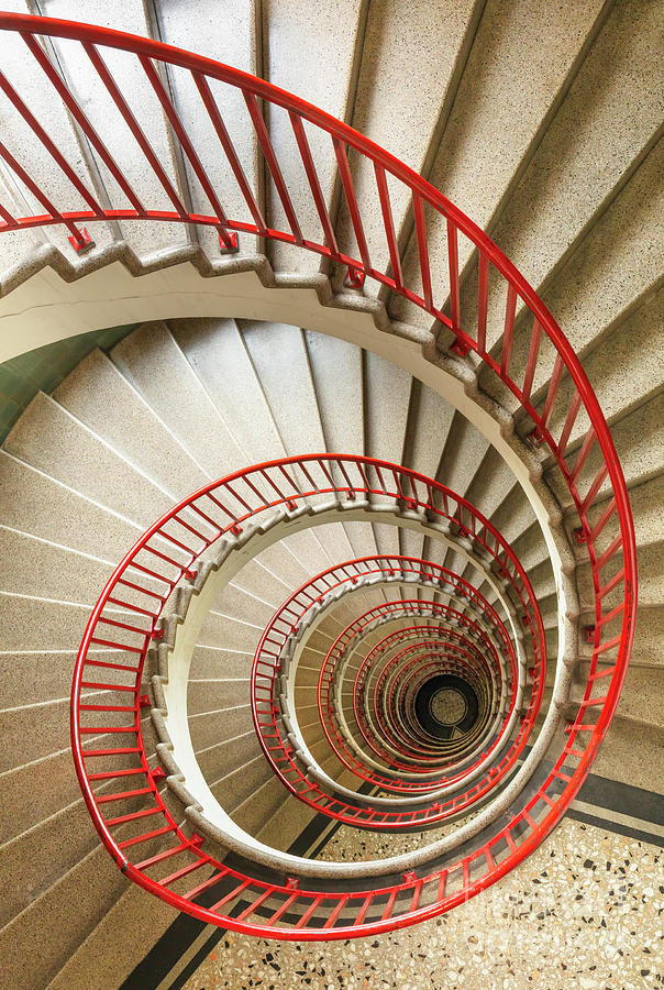 Spiral staircase in The Neboticnik, Ljubljana, Slovenia Photograph by Neale And Judith Clark