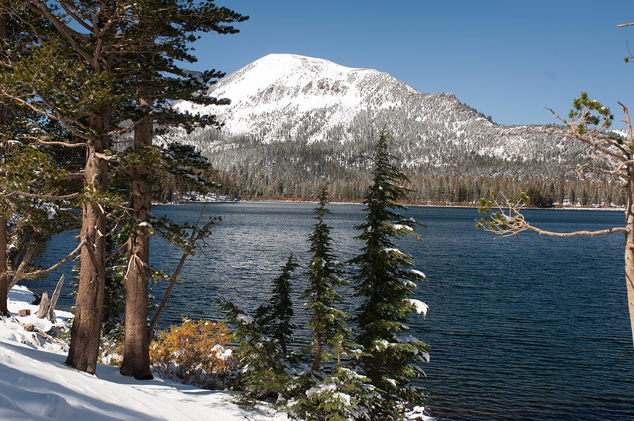 Spring Thaw Lake Mary, Mammoth Mountain, Mammoth Lakes, California Photograph by Bonnie Colgan