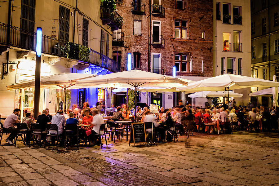 Spritzers in the Piazza Photograph by Craig A Walker
