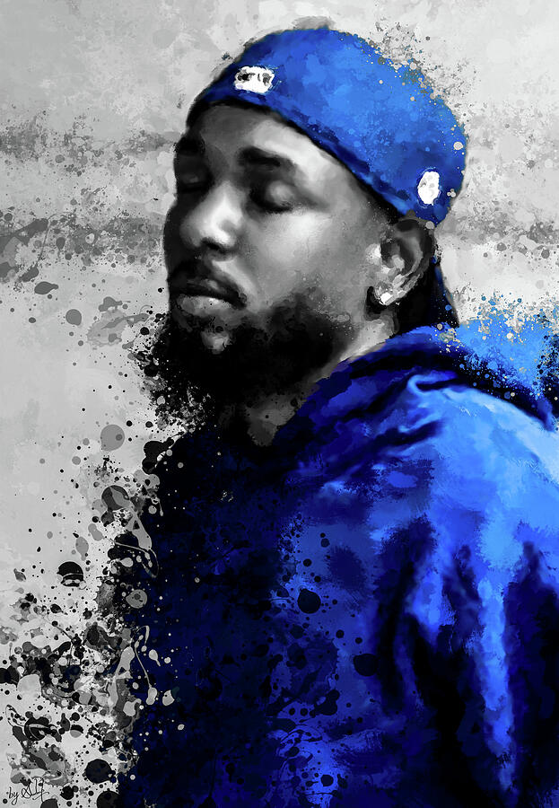 squabble up BLUE Digital Art by Gradify Creations